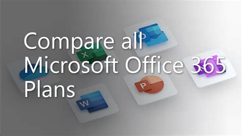 Compare all Microsoft Office 365 Plans in one Overview.